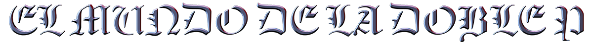 stacked site logo that reads El Mundo De La Doble P
